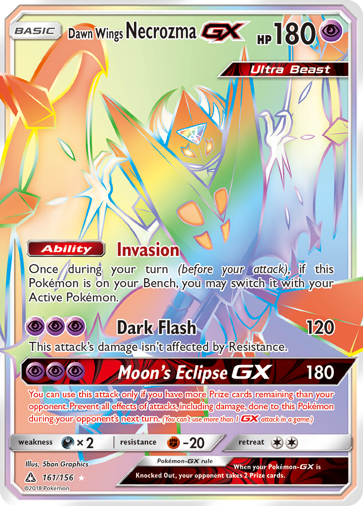 (#161/156) Dawn Wings Necrozma GX - Holo [Ultra Prism]