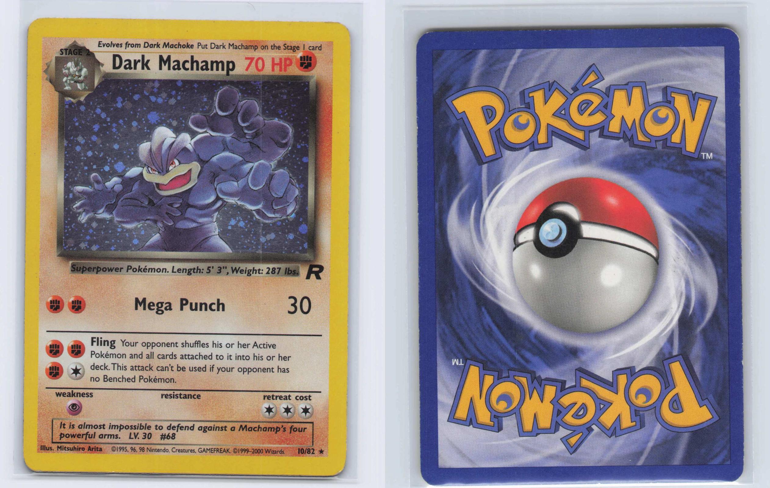 (#10/82) Dark Machamp - Unlimited Holo [Team Rocket]