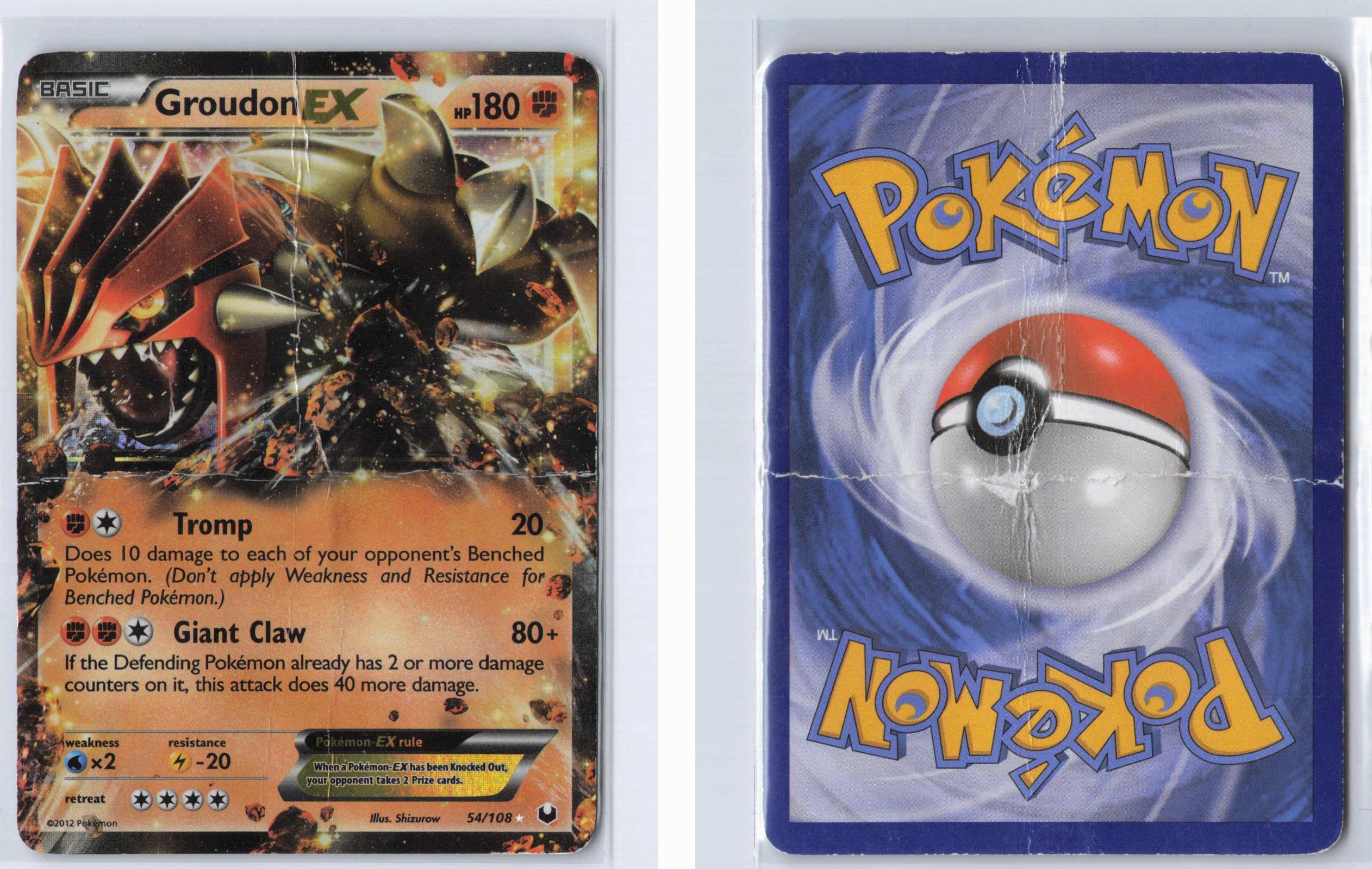 (#54/108) Groudon EX - Holo [Dark Explorers]