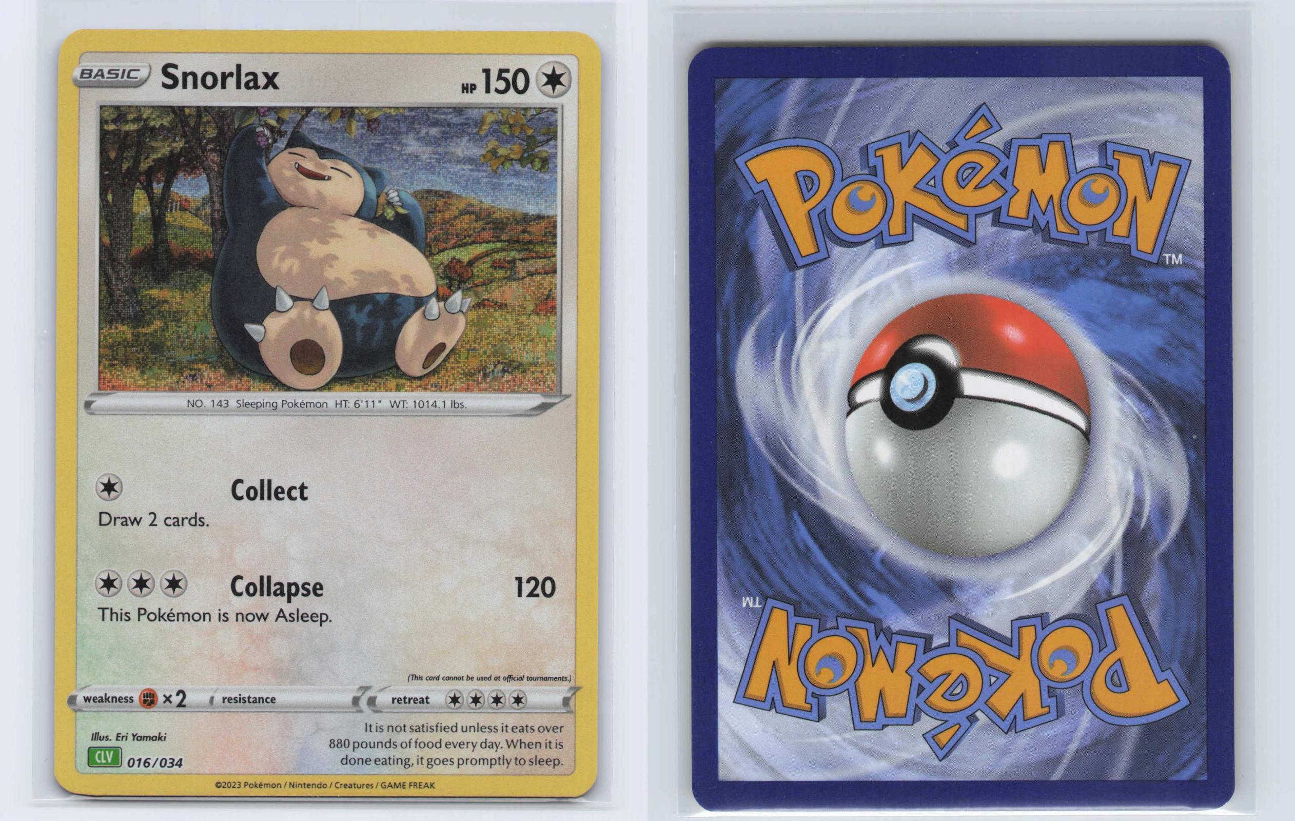 (#016/034) Snorlax - Holo [Trading Card Game Classic]