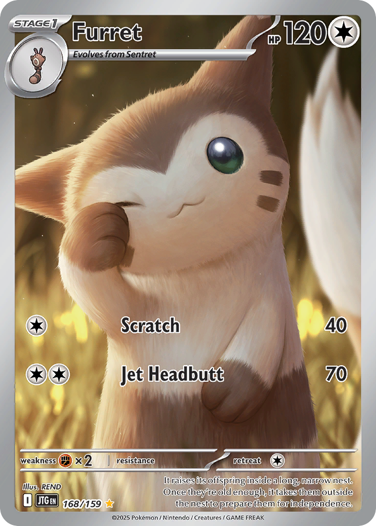 (#168/159) Furret - Holo [Journey Together]