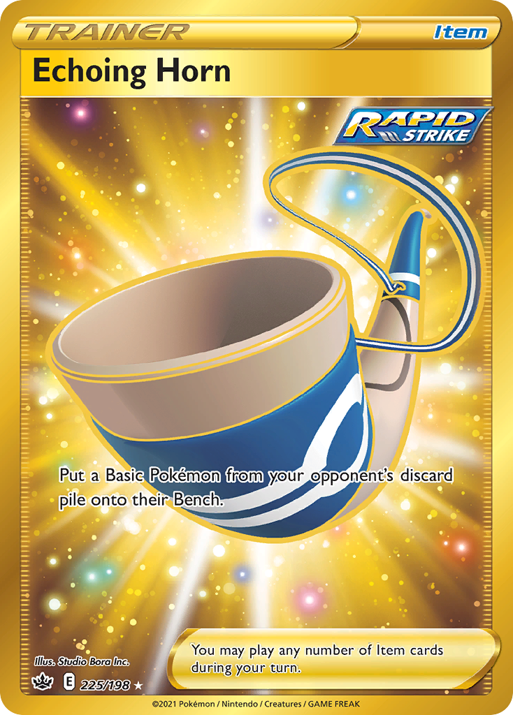 (#225/198) Echoing Horn - Holo [Chilling Reign]