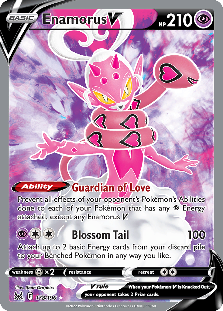 (#178/196) Enamorus V - Holo [Lost Origin]