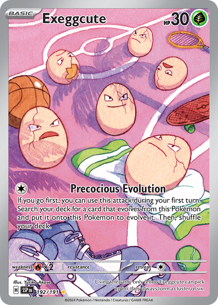 (#192/191) Exeggcute - Holo [Surging Sparks]