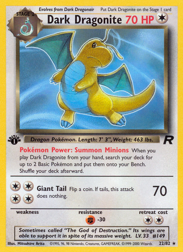 (#22/82) Dark Dragonite - Unlimited [Team Rocket]