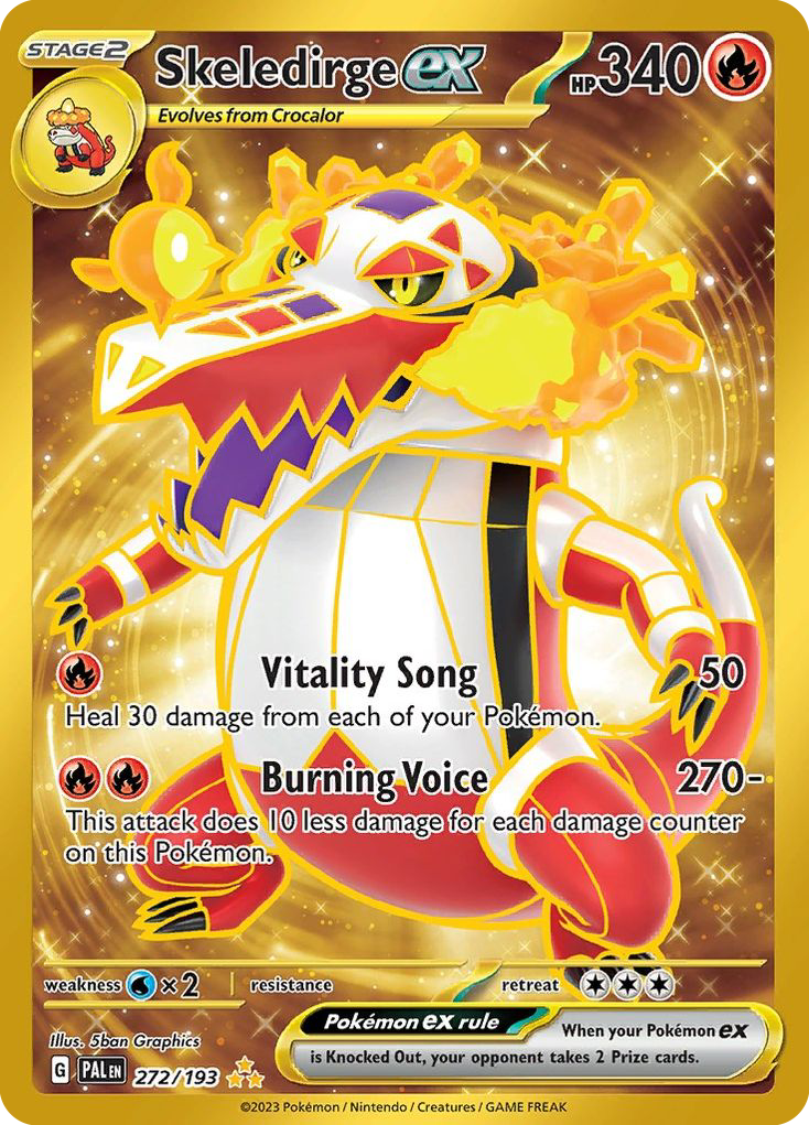 (#272/193) Skeledirge ex - Holo [Paldea Evolved]