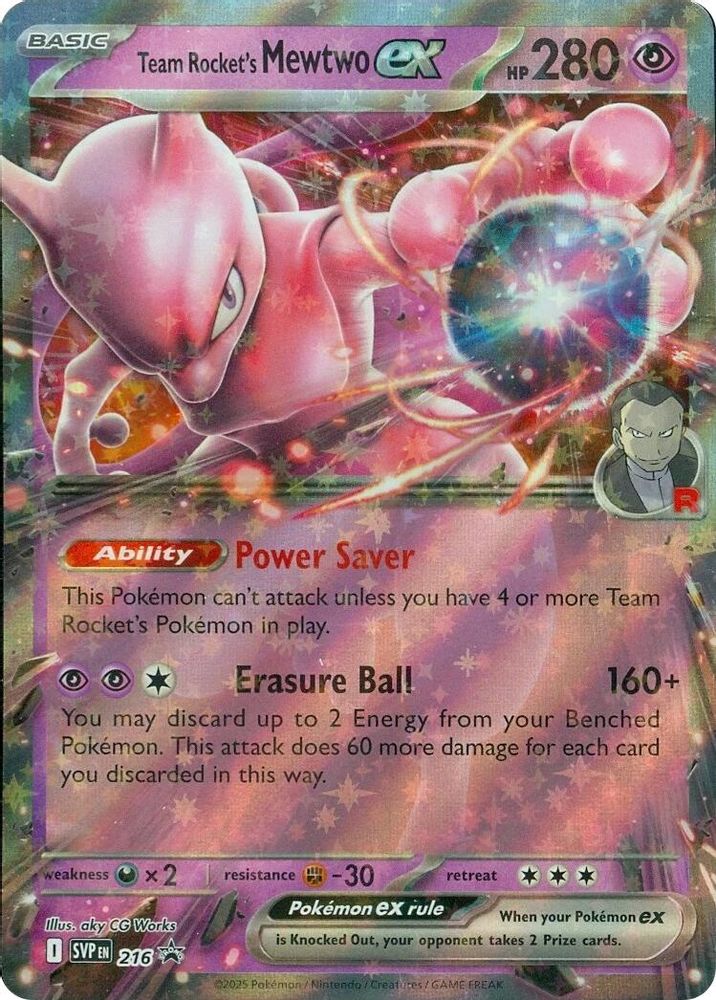 (#216) Team Rocket's Mewtwo ex - Holo [Scarlet & Violet Promo]