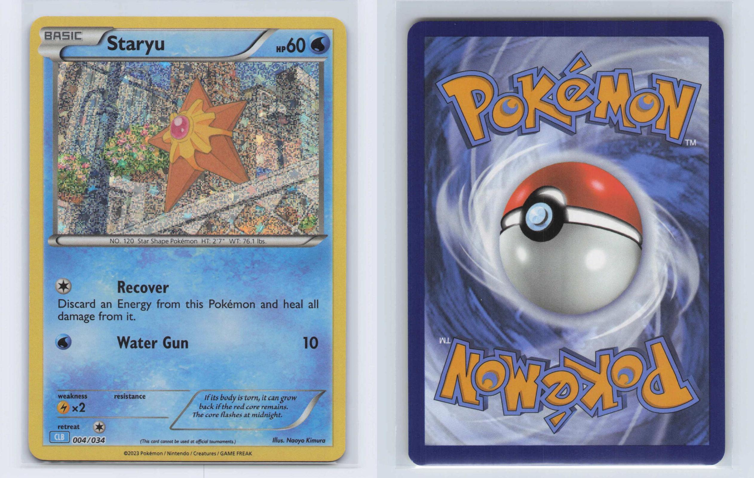 (#004/034) Staryu - Holo [Trading Card Game Classic]