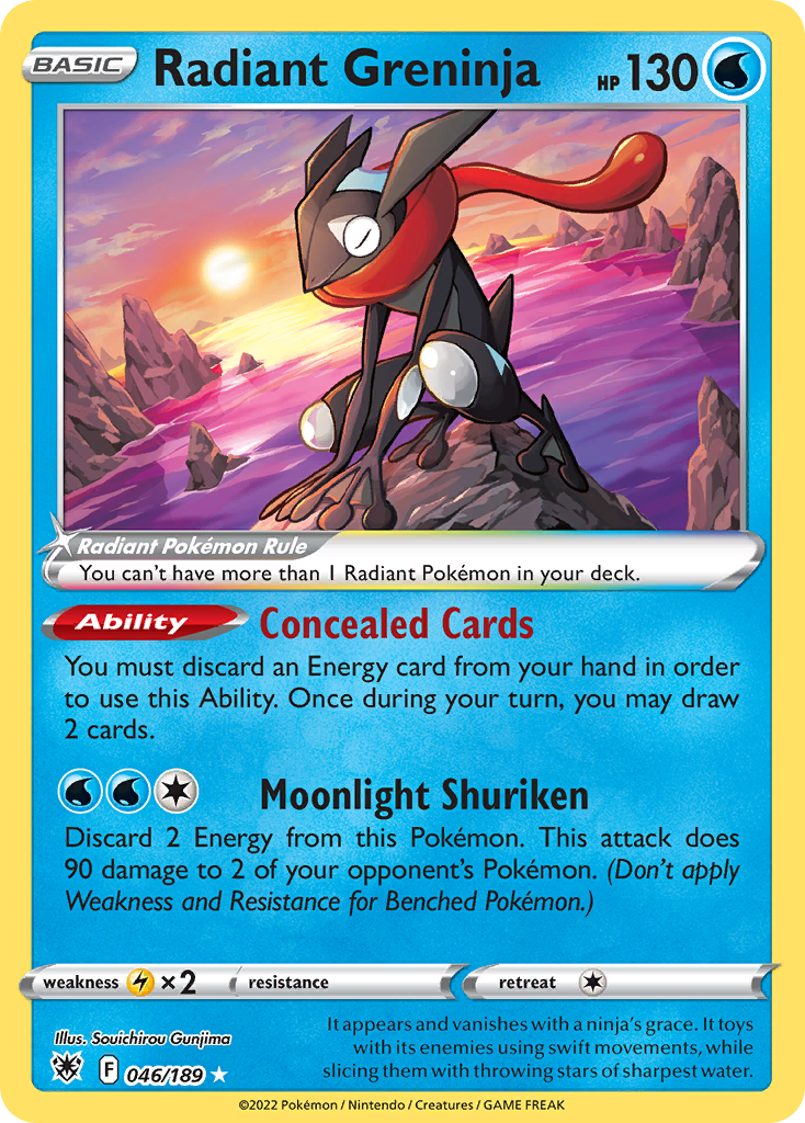 (#046/189) Radiant Greninja - Holo [Astral Radiance]