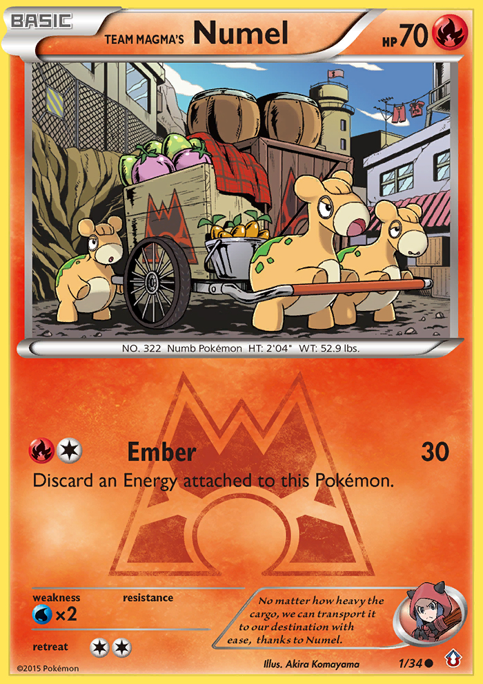 (#1/34) Team Magma's Numel - Normal [Double Crisis]