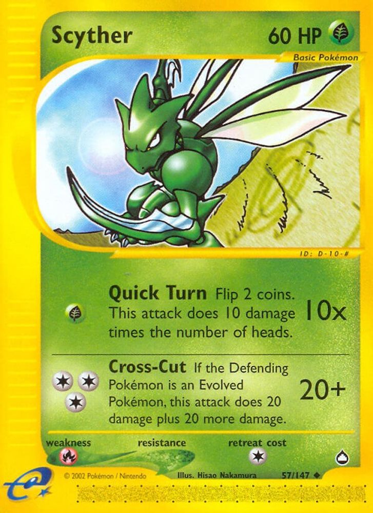 (#57/147) Scyther - Normal [Aquapolis]