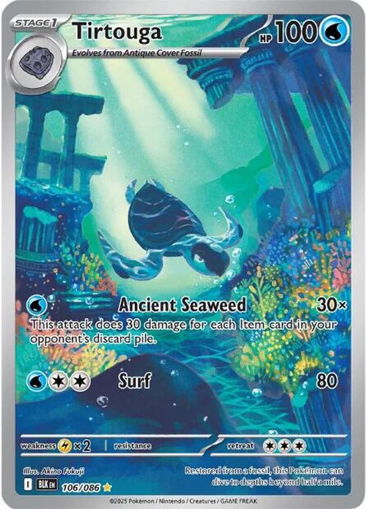 (#106/086) Tirtouga - Holo [Black Bolt]