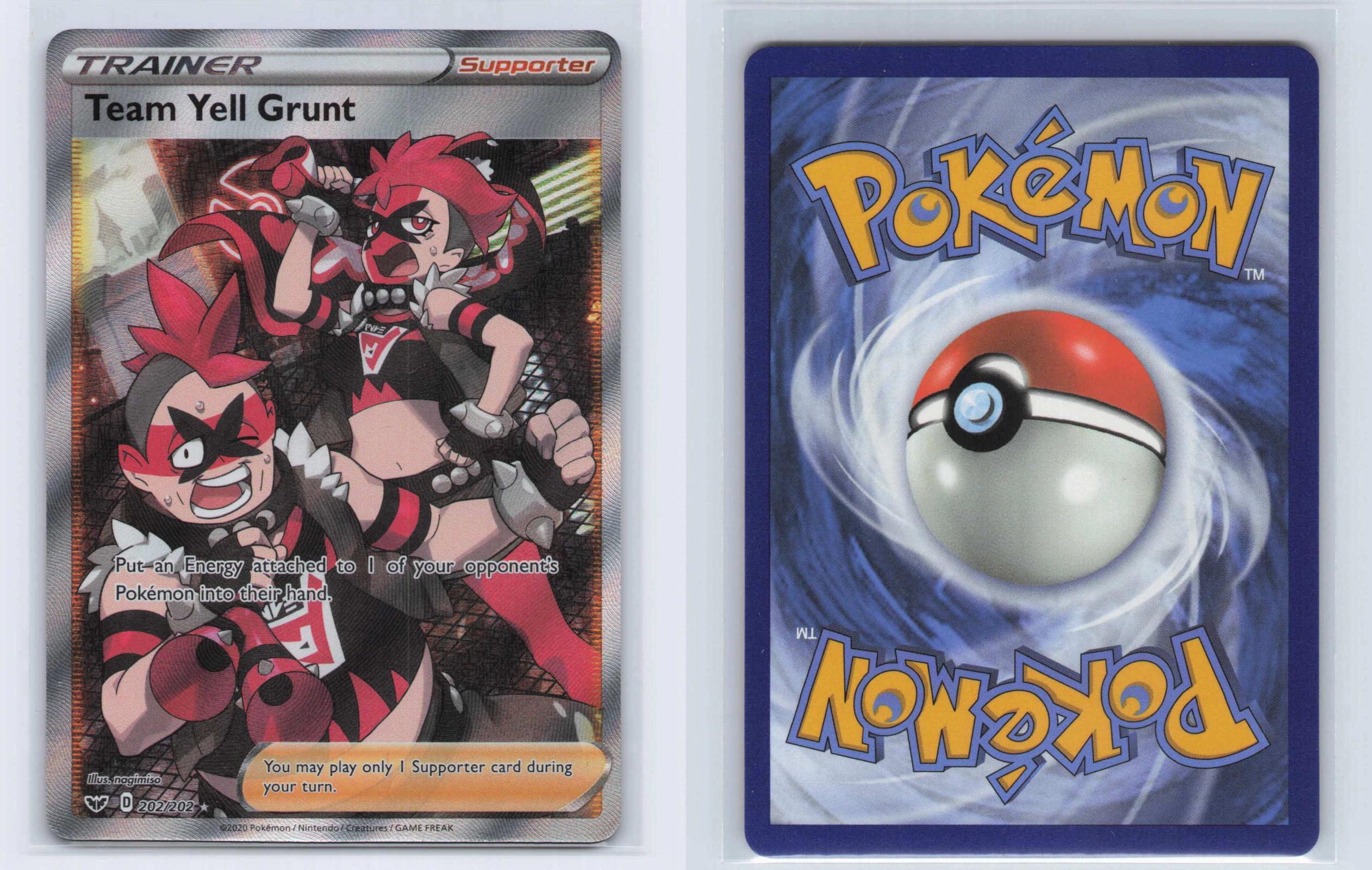 (#202/202) Team Yell Grunt - Holo [Sword & Shield]