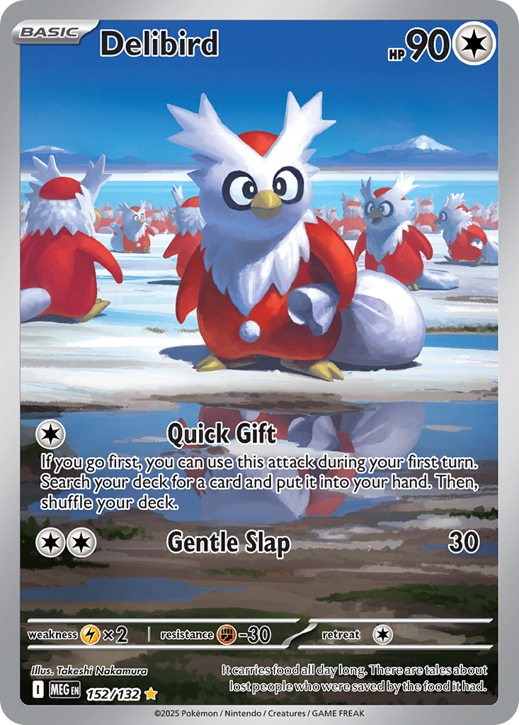 (#152/132) Delibird - Holo [Mega Evolution]