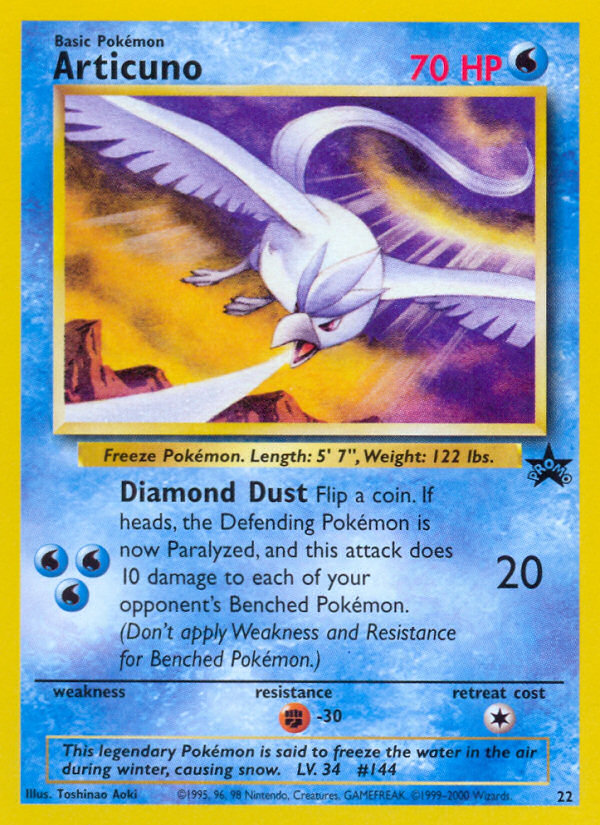 (#22) Articuno - Normal [Wizards Black Star Promos]