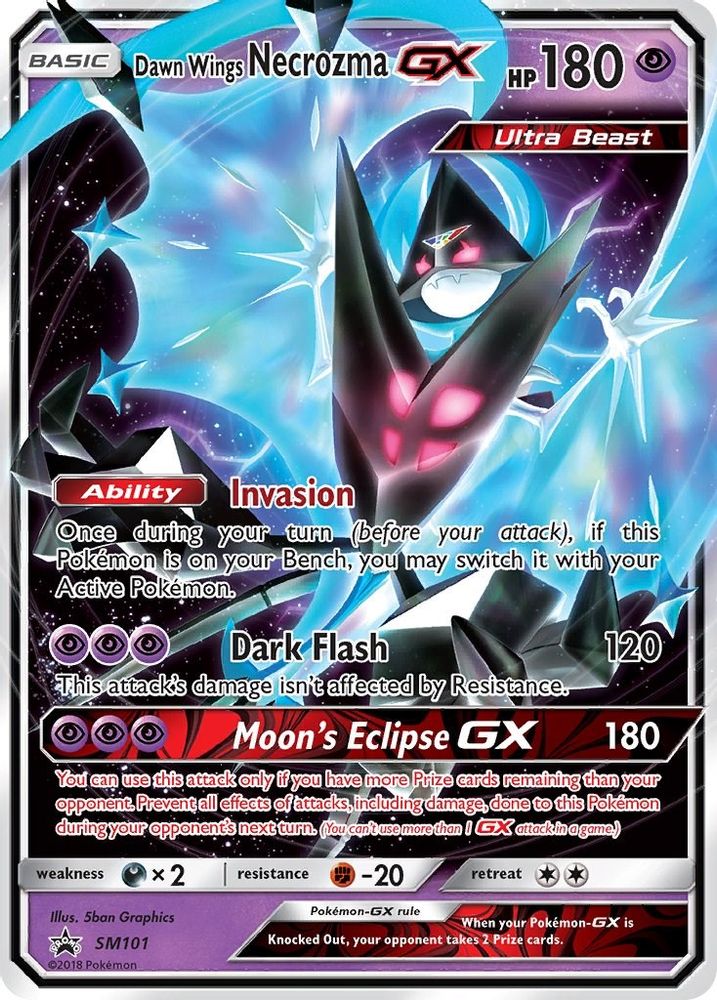 (#SM101) Dawn Wings Necrozma GX - - Holo [Sun & Moon Promo]