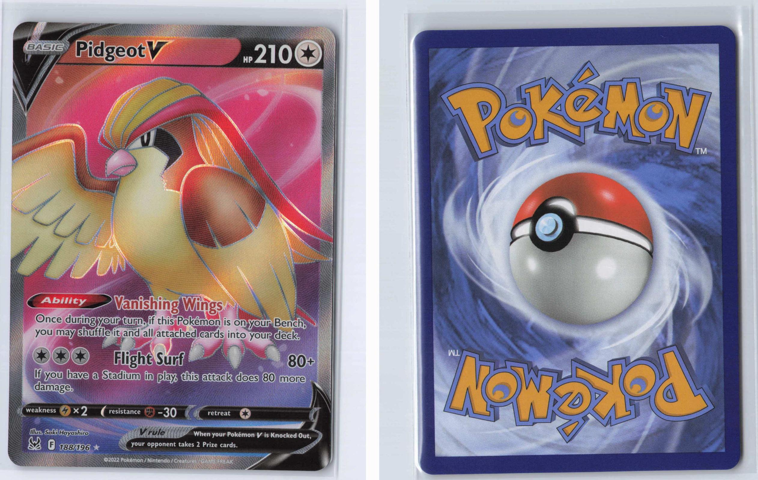 (#188/196) Pidgeot V - Holo [Lost Origin]