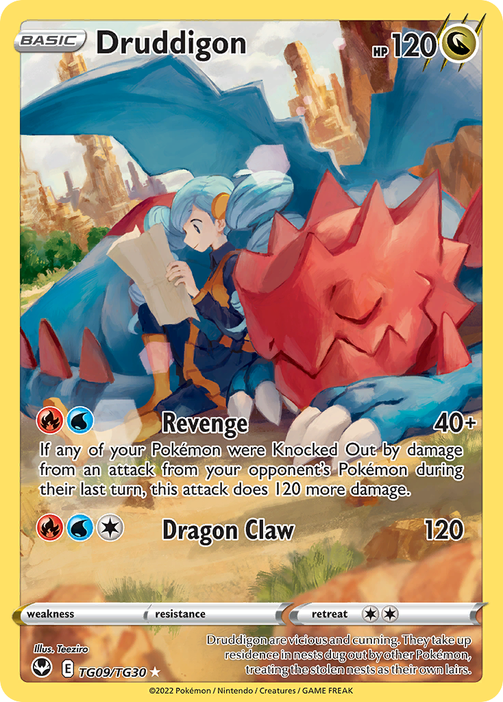 (#TG09/TG30) Druddigon - Holo [Silver Tempest Trainer Gallery]