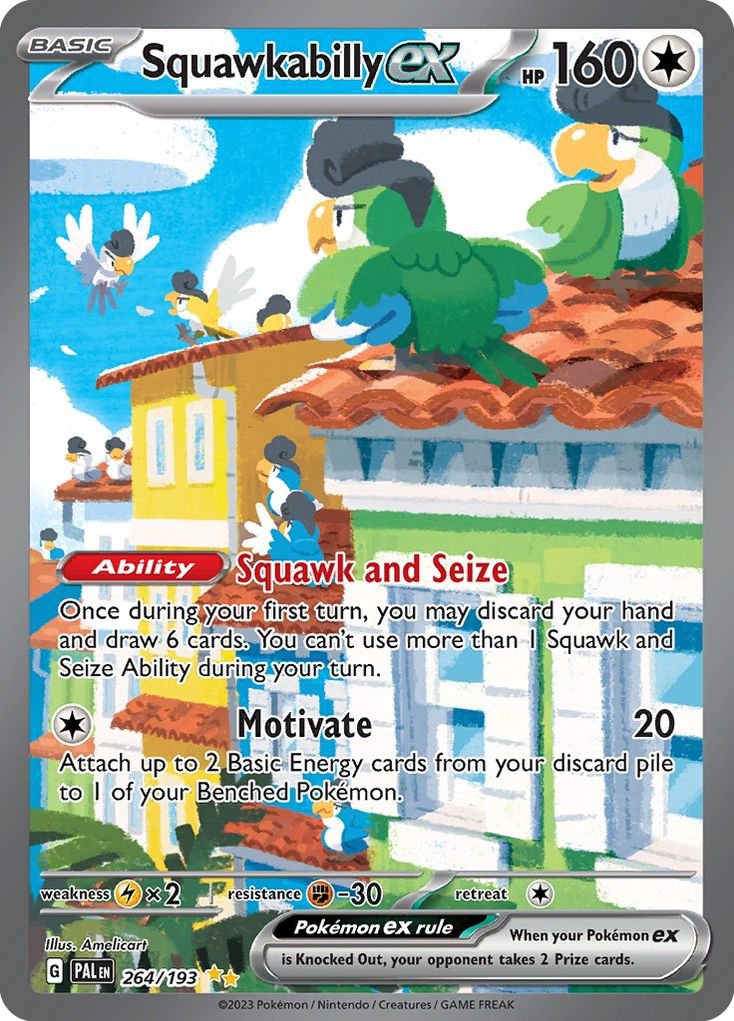 (#264/193) Squawkabilly ex - Holo [Paldea Evolved]