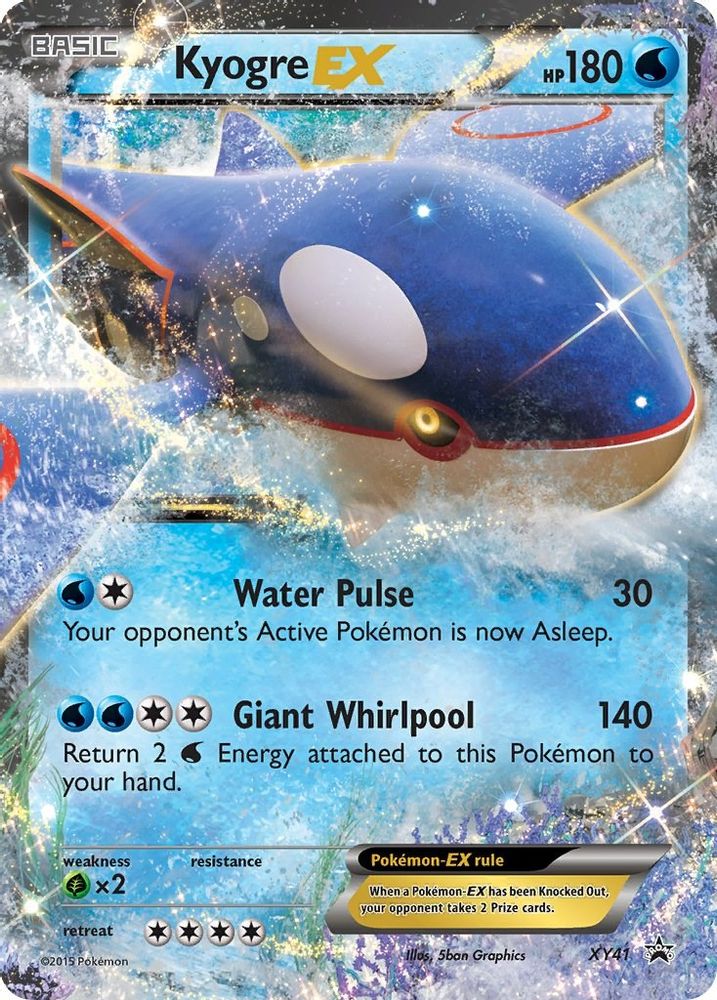 (#XY41) Kyogre EX - Holo [XY Promo]