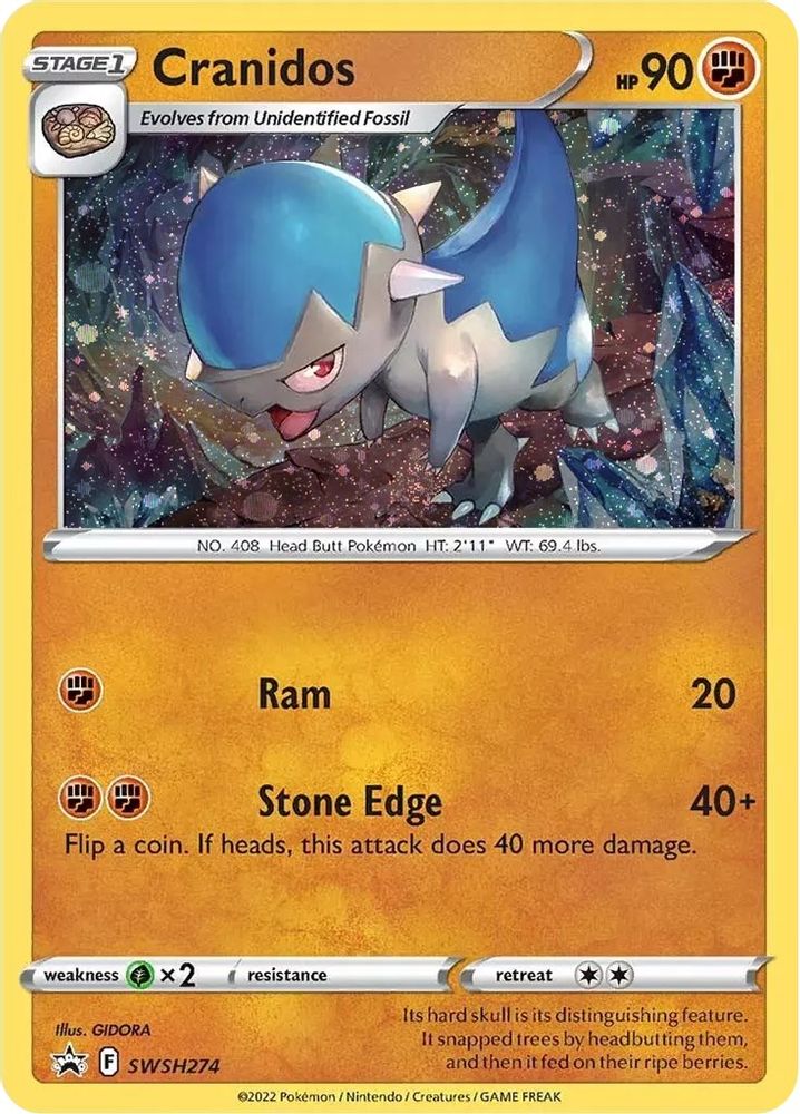 (#SWSH274) Cranidos - Holo [Sword & Shield Promo]