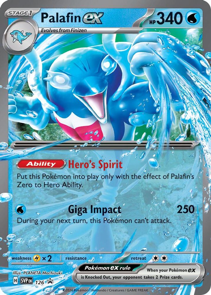 (#126) Palafin ex - Holo [Scarlet & Violet Promo]