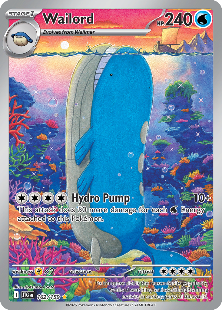 (#162/159) Wailord - Holo [Journey Together]