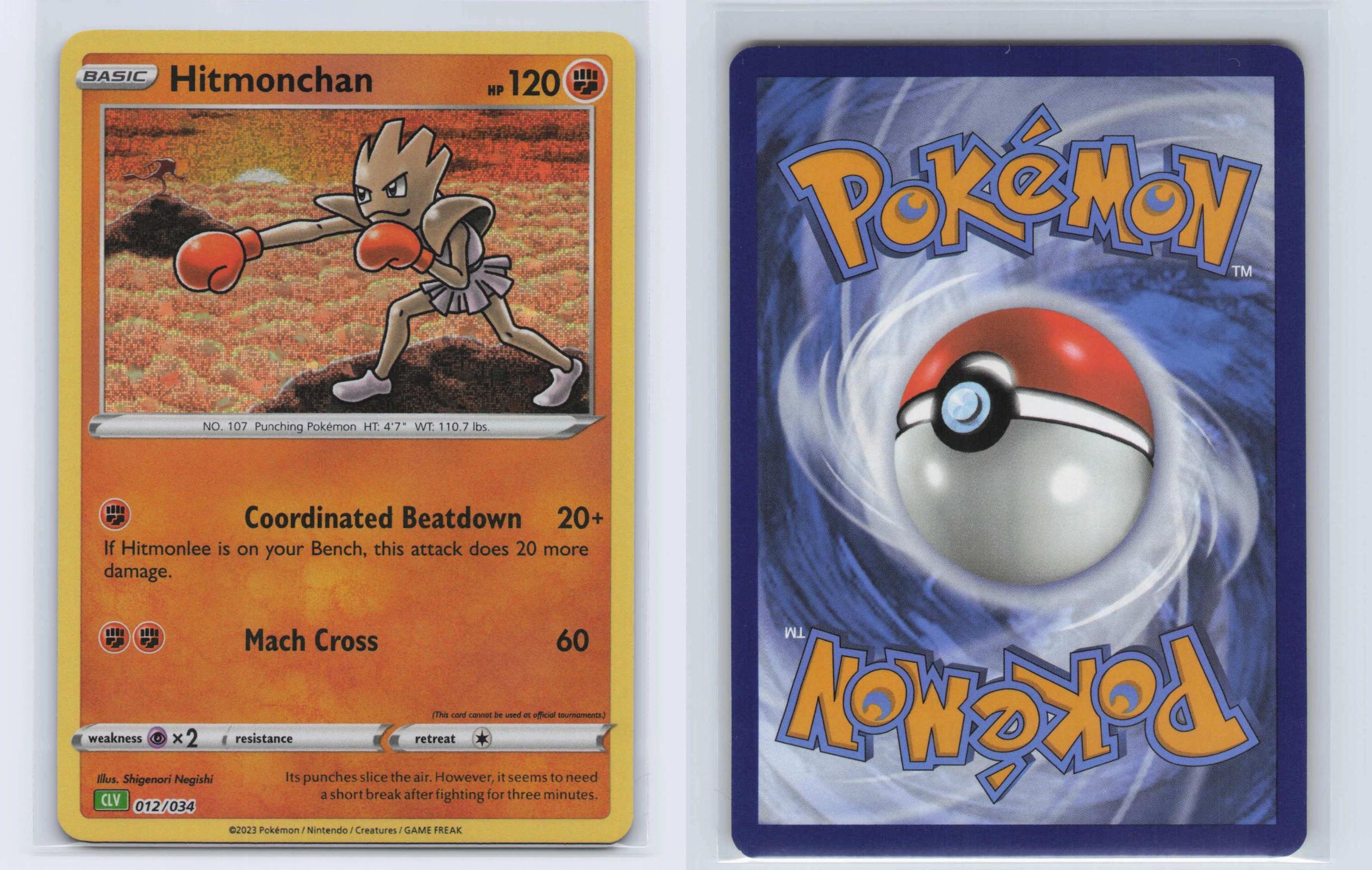 (#012/034) Hitmonchan - Holo [Trading Card Game Classic]