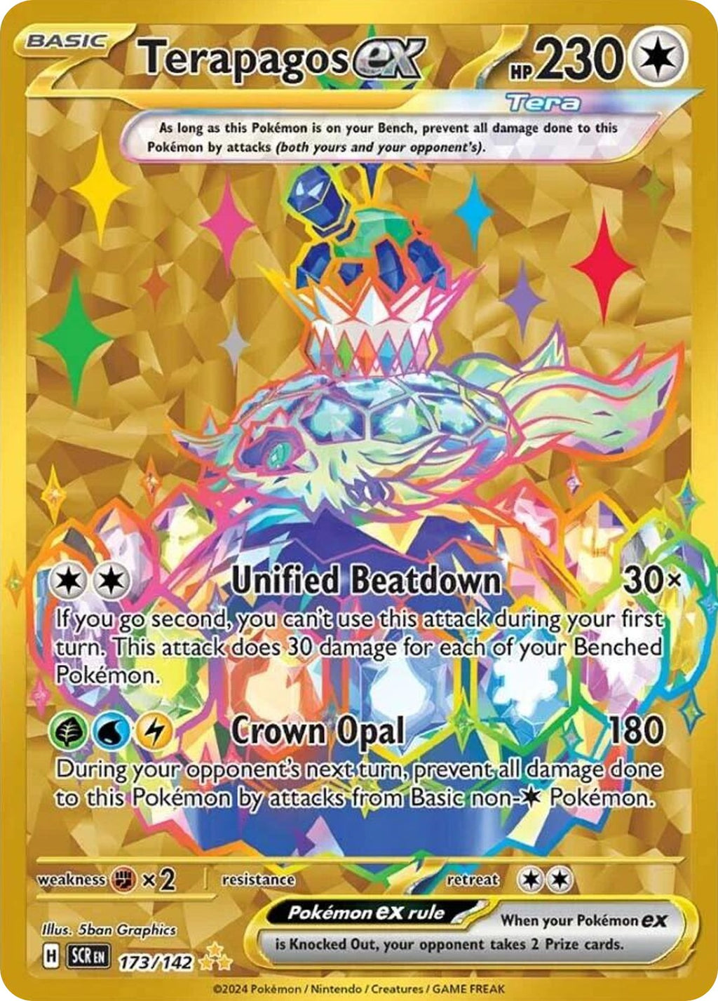 (#173/142) Terapagos ex - Holo [Stellar Crown]