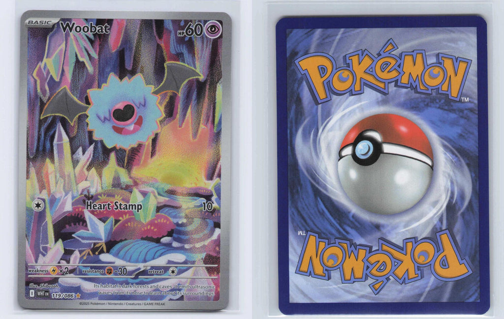 (#119/086) Woobat - Holo [White Flare]