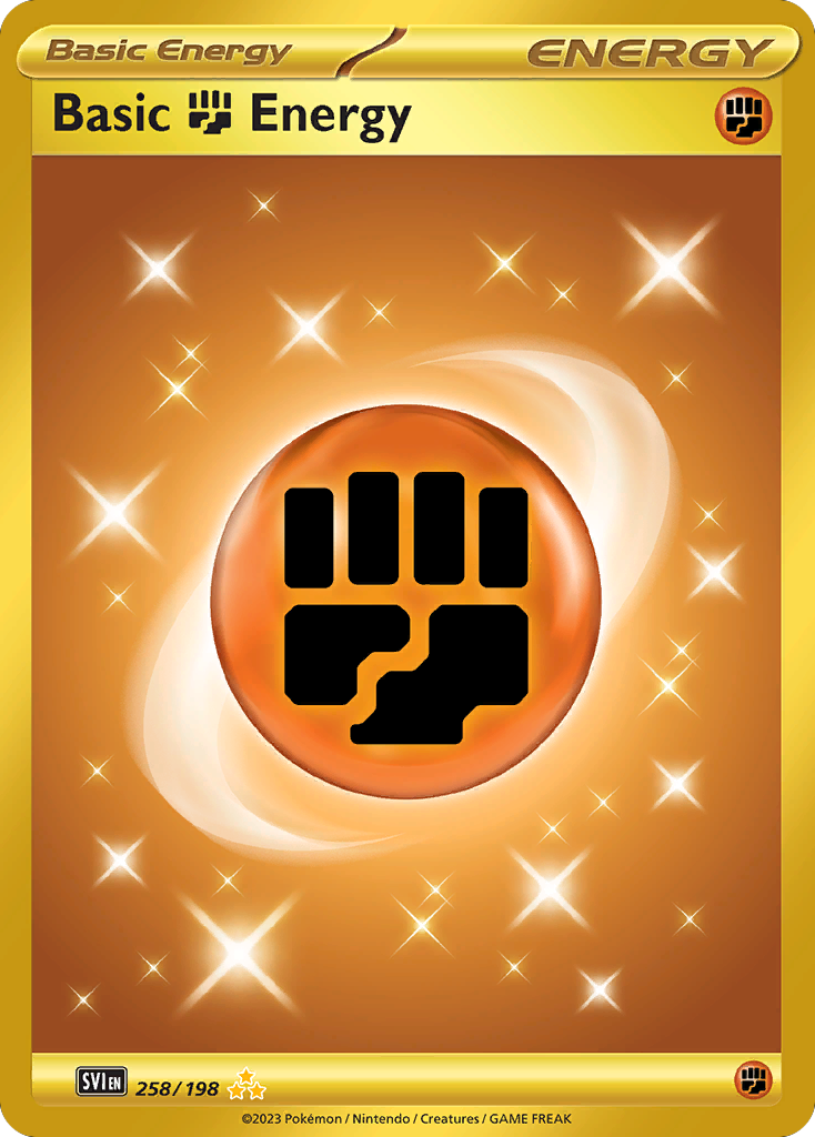 (#258/198) Basic Fighting Energy - Holo [Scarlet & Violet]