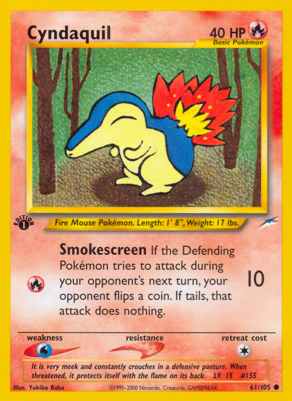 (#61/105) Cyndaquil - Unlimited [Neo Destiny]
