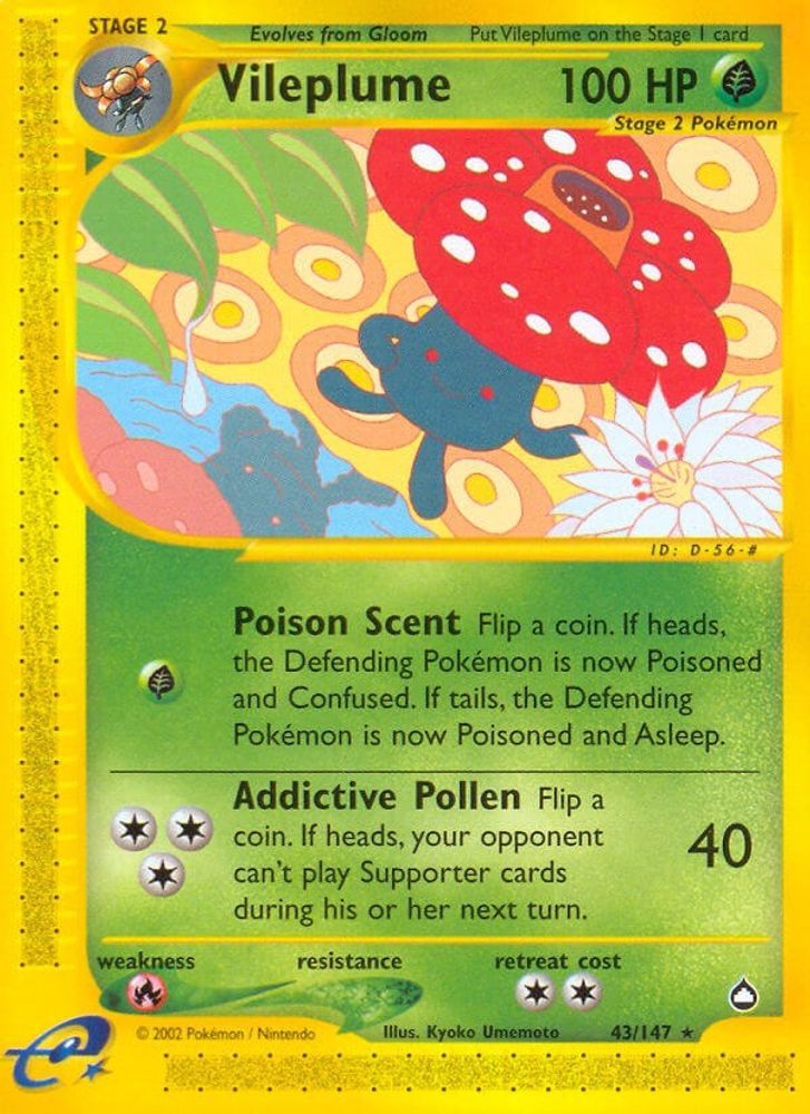 (#43/147) Vileplume - Normal [Aquapolis]