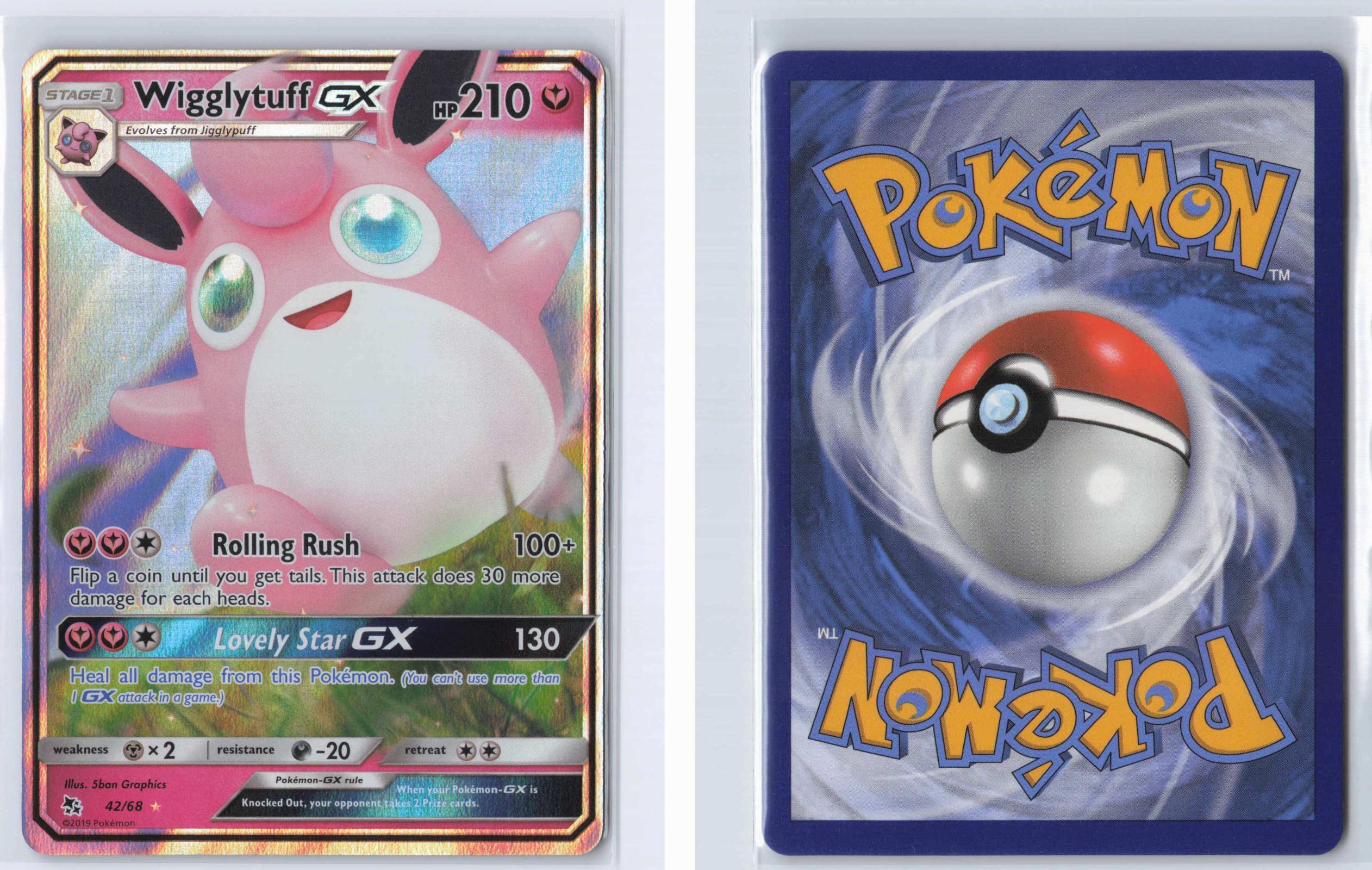 (#42/68) Wigglytuff GX - Holo [Hidden Fates]