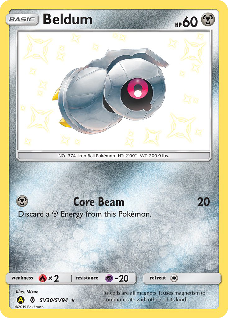 (#SV30/SV94) Beldum - Holo [Hidden Fates Shiny Vault]