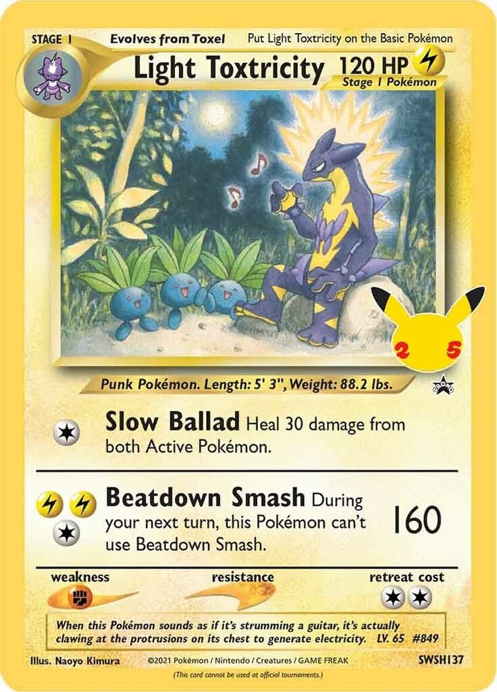 (#SWSH137) Light Toxtricity - Holo [Sword & Shield Promo]