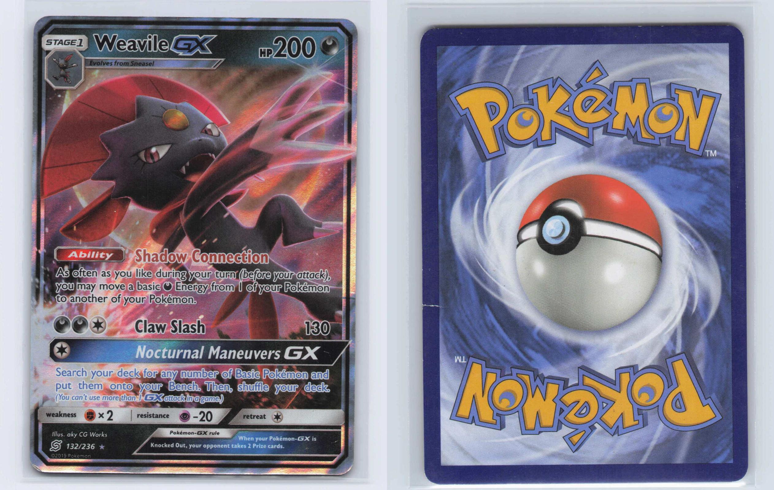 (#132/236) Weavile GX - Holo [Unified Minds]