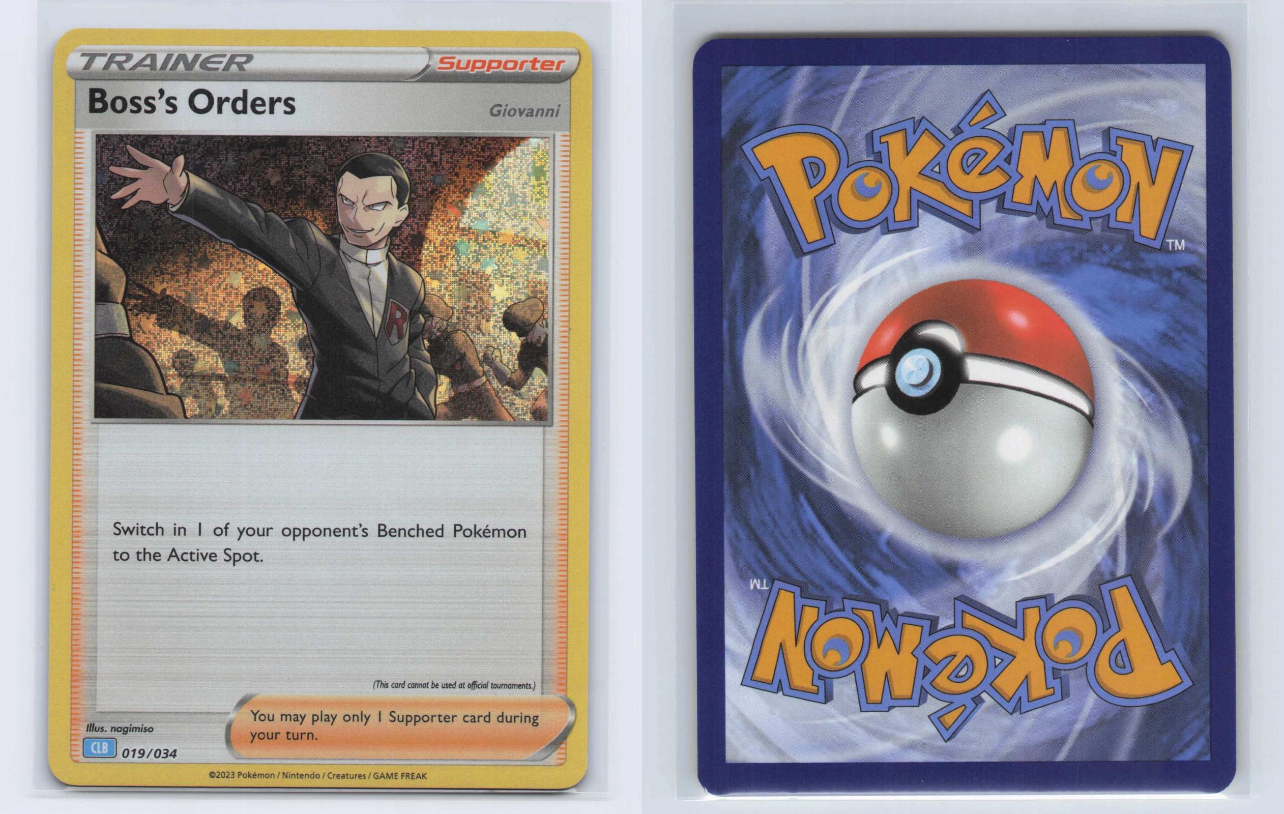 (#019/034) Boss's Orders (CLB) - Holo [Trading Card Game Classic]