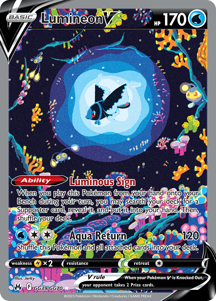 (#GG39/GG70) Lumineon V - Holo [Crown Zenith Galarian Gallery]