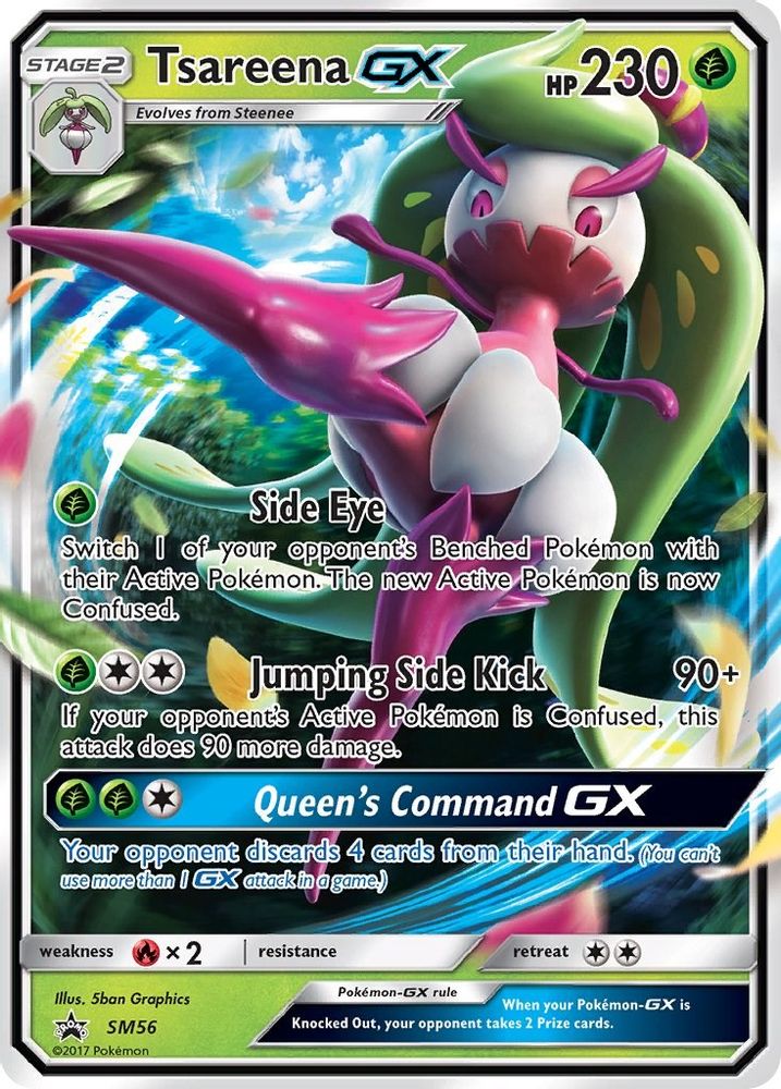 (#SM56) Tsareena GX - - Holo [Sun & Moon Promo]