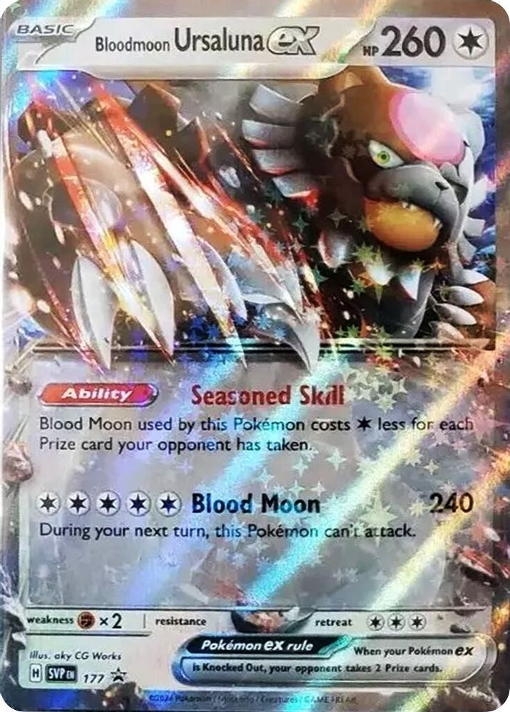 (#177) Bloodmoon Ursaluna ex - Holo [Scarlet & Violet Promo]