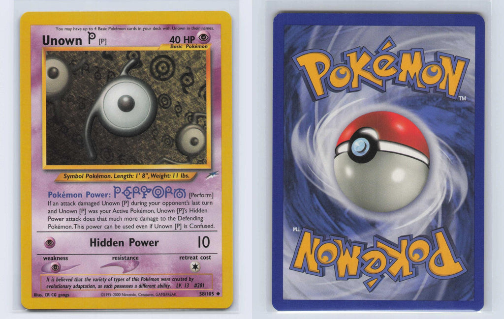 (#58/105) Unown [P] - Unlimited [Neo Destiny]
