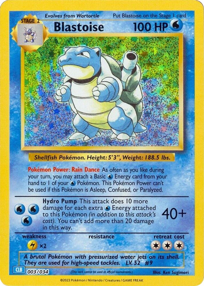 (#003/034) Blastoise - Holo [Trading Card Game Classic]