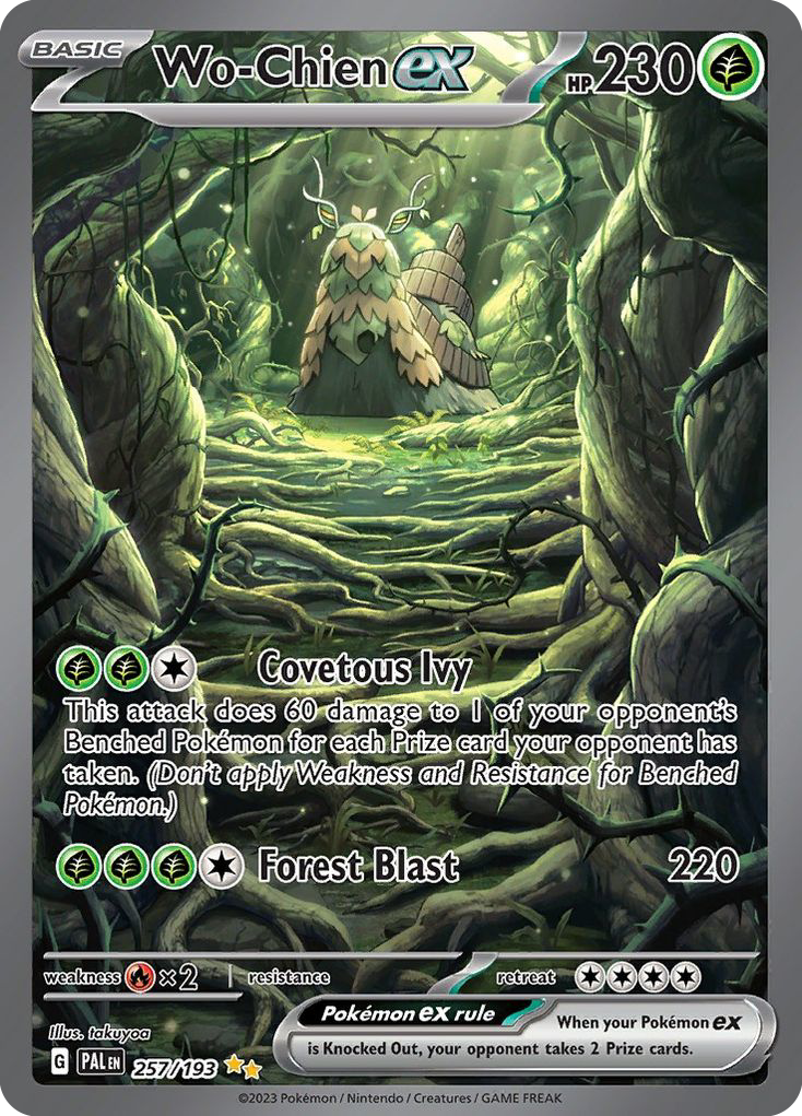 (#257/193) Wo-Chien ex - Holo [Paldea Evolved]