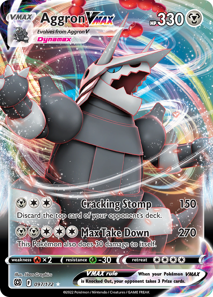 (#097/172) Aggron VMAX - Holo [Brilliant Stars]