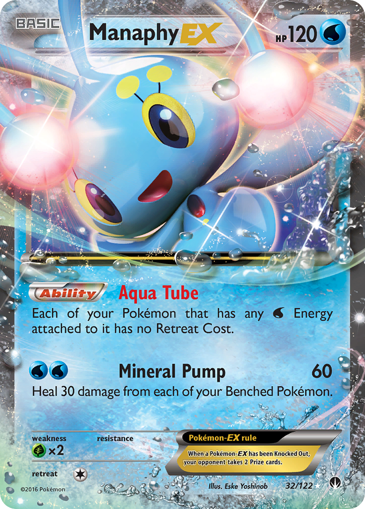 (#32/122) Manaphy EX - Holo [BREAKpoint]