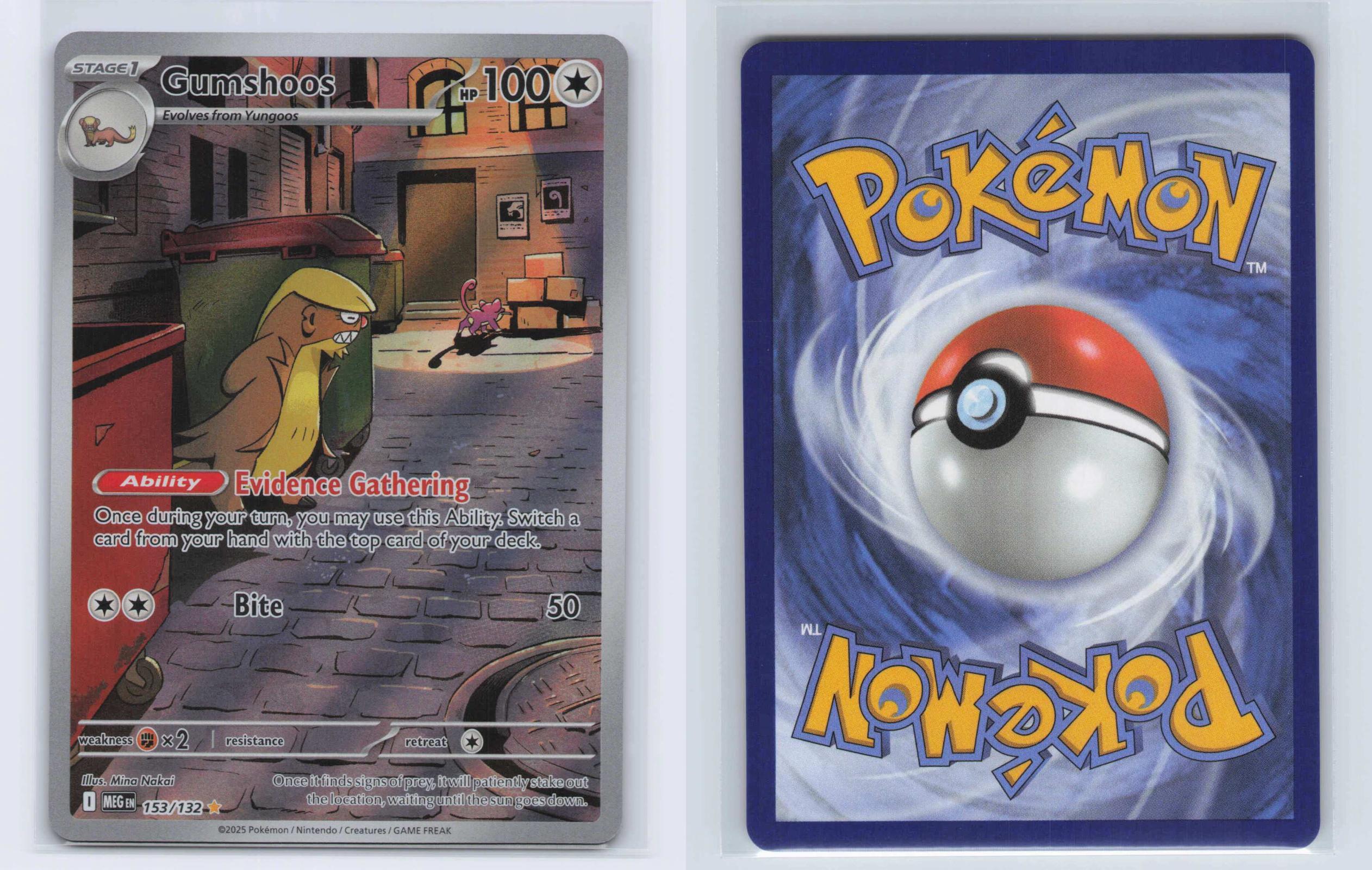 (#153/132) Gumshoos - Holo [Mega Evolution]