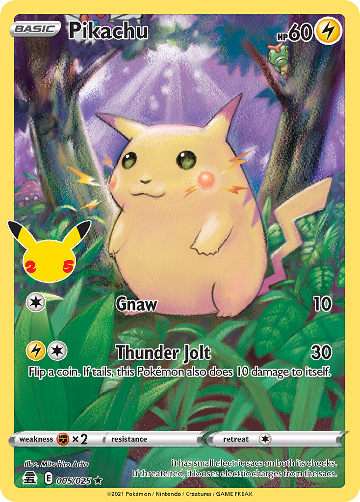 (#005/025) Pikachu - Holo [Celebrations]