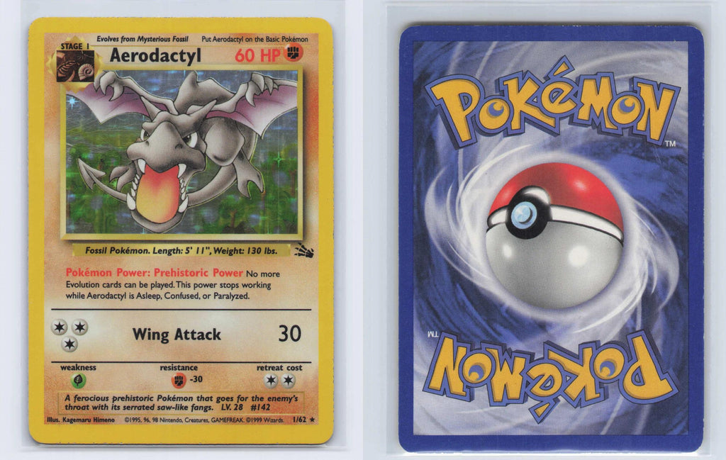 (#1/62) Aerodactyl - Unlimited Holo [Fossil]