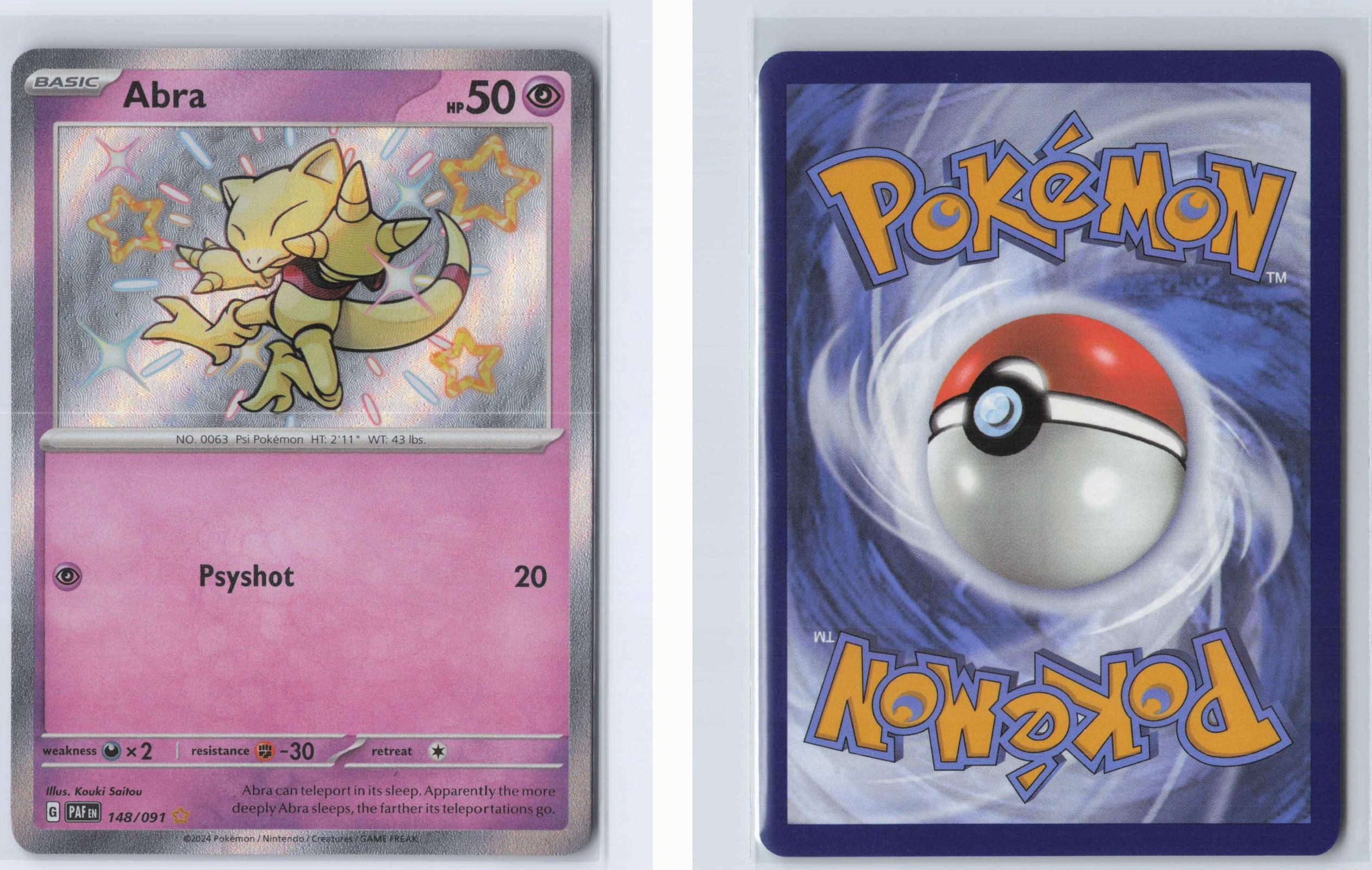 (#148/091) Abra - Holo [Paldean Fates]